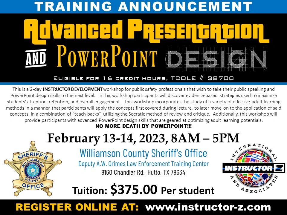 Advanced Presentation & PowerPoint Design